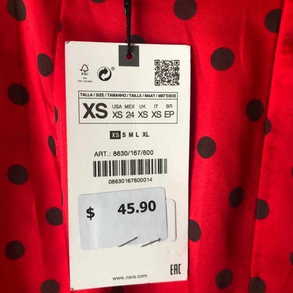 NWT ZARA PENCIL SKIRT SZ XS - Picture 7 of 8